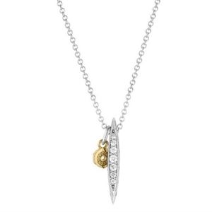 Tacori Ivy Lane Pave Diamond Surfboard  Petite Drop Necklace 925 18k